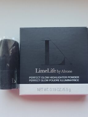 NEW LimeLife by Alcone Perfect Glow Highlighter Powder W/ Mini Brush
